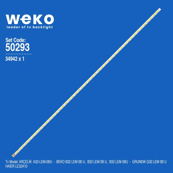 WKSET-5293 34942X1 E243951 LEXTAR MT3151A05  1 ADET LED BAR (K0)
