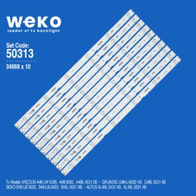 WKSET-5313 34668X10 SAMSUNG_2013ARC48 10 ADET LED BAR (K0)