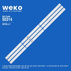 WKSET-5314 34736X3 SAMSUNG_2014ARC320  3 ADET LED BAR (81) (K0)