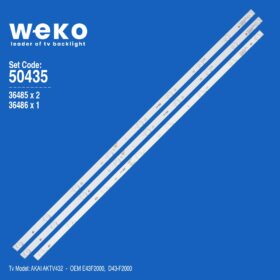 WKSET-5435 36485X2 36486X1 JS-D-JP4320-091EC 3 ADET LED BAR (K0)