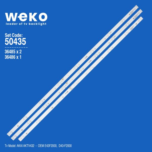 WKSET-5435 36485X2 36486X1 JS-D-JP4320-091EC 3 ADET LED BAR (K0)