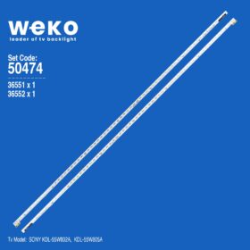 WKSET-5474 36551X1 36552X1 NLAC40225L/NLAC40225R 2 ADET LED BAR (MAVİ IŞIKLI) (K0)