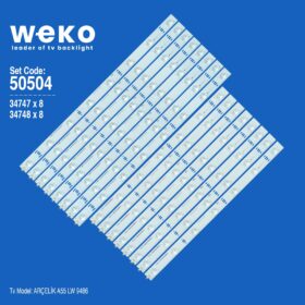 WKSET-5504 34747X8 34748X8 ARCELİK_55_ZJG ZJD 16 ADET LED BAR (K0)