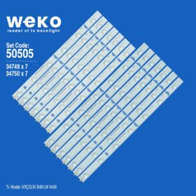 WKSET-5505 34749X7 34750X7 ARCELİK_48_ZKN60600 ZKP6060 14 ADET LED BAR (K0)