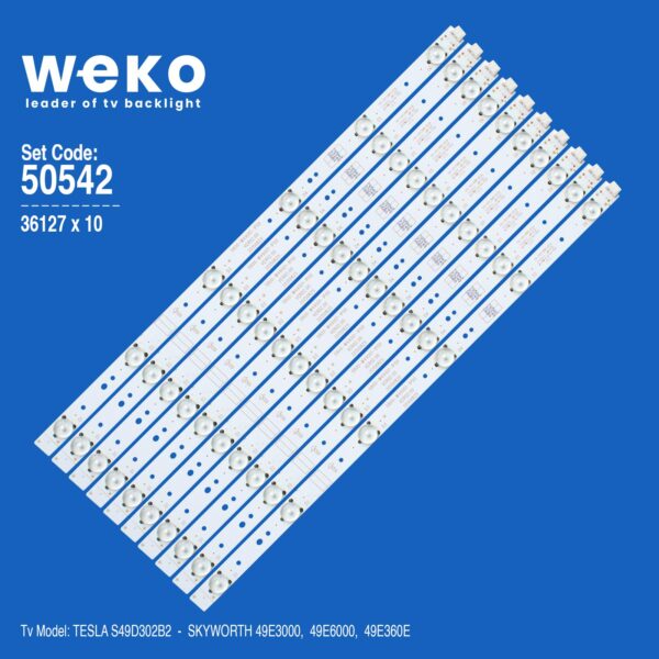 WKSET-5542 36127X10 5800-W49001-1P00/2P00  VER0.2.00 10 ADET LED BAR (K0)