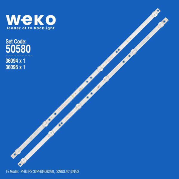 WKSET-5580 36094X1 36095X1 K320WDX A2  4708-K320WD-A2113N11 2 ADET LED BAR (K0)
