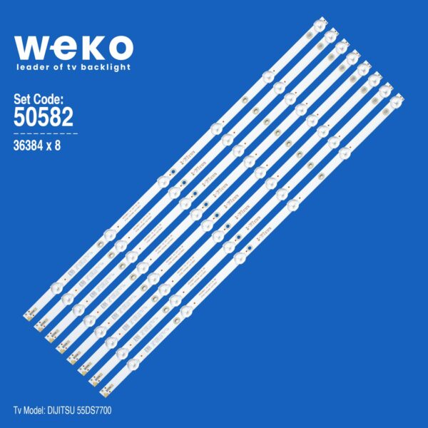 WKSET-5582 36384X8 K550WDC1 A2 2017-8-28 4708-K550WD-A2113N01 8 ADET LED BAR (K0)