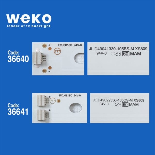 WKSET-5589 36640X8 36641X1 JL.D49041330-105 9 ADET LED BAR (K0) - Görsel 2