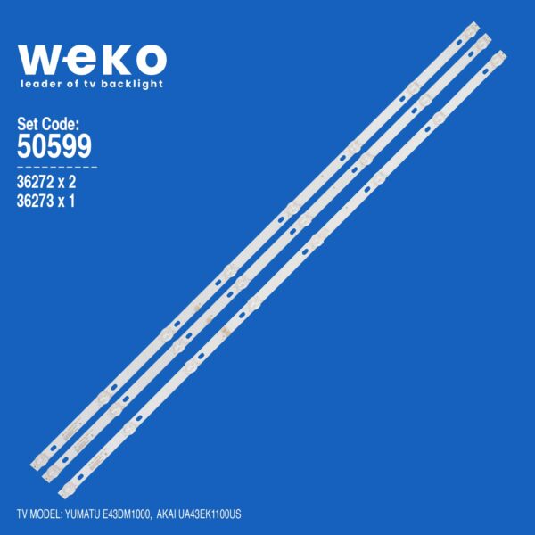 WKSET-5599 36272X2 36273X1 JS-D-JP43DM (MS-L1149L/R)  3 ADET LED BAR (81) (K0)