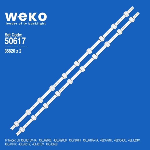 WKSET-5617 35820X2 43 V17 ART3 2867 REV0.3 1 2 ADET LED BAR (K0)