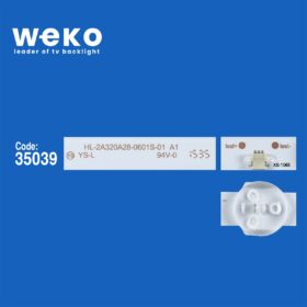WKSET-5654 35039X3 HL-2A320A28-0601S-01 A0-A1 - 8D2A-320A-280600 3 ADET LED BAR (K0)