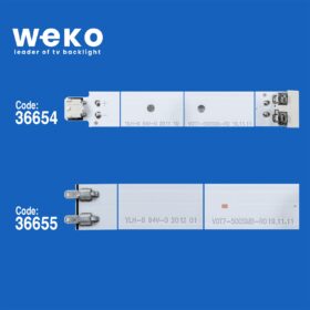 WKSET-5663 36654X3 36655X3 JL.D500C1330-408 6 ADET LED BAR (K0)