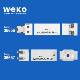 WKSET-5664 36656X4 36657X4 JL.D550A1330-408A  8 ADET LED BAR (K0)