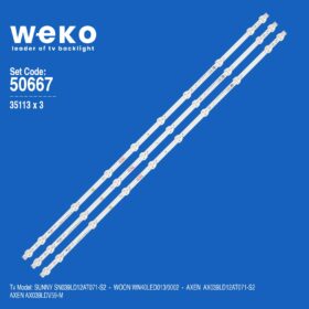 WKSET-5667 35113X3 JL.D390A1235-081AS-M  3 ADET LED BAR (K0)