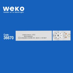 WKSET-5698 36670X4 CX50D09-ZC56AG-04 9S1P 303CX50063  4 ADET LED BAR (K0)