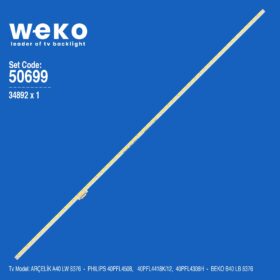 WKSET-5699 34892X1 SAMSUNG 2013SLS40 7030NNB CHA 2D MB7 54 REV1.0 1 ADET LED BAR (K0)