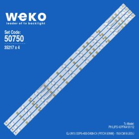 WKSET-5750 35217X4 GJ-2K15 D2P5-400-D409-C4 (PITCH 92MM) 4 ADET LED BAR (K0)