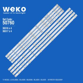 WKSET-5760 36516X4 36517X4 RF-AZ550E30-0501A 0601B 8 ADET LED BAR (K0)