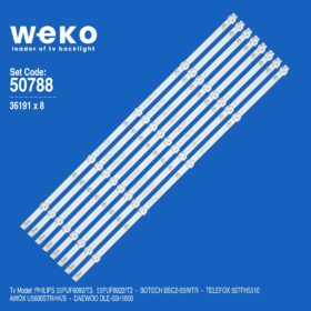 WKSET-5788 36191X8 K550WDC1 A2 4708-K550WD-A2113N01 8 ADET LED BAR (K0)