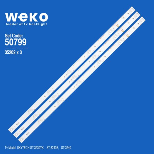 WKSET-5799 35202X3 HL-00320A28-0701S-04 B0 - D4 110-113 3.1-3.2 H 6034  3 ADET LED BAR (K0)