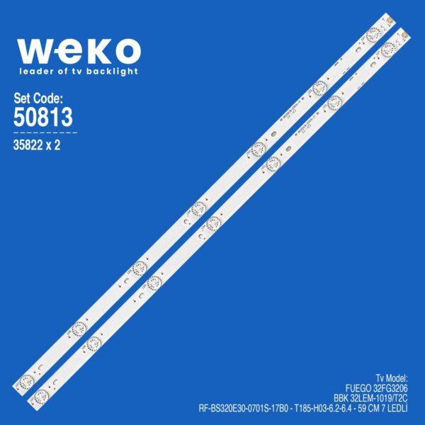 WKSET-5813 35822X2 RF-BS320E30-0701S-17B0 2 ADET LED BAR (K0)