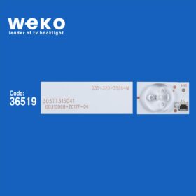 WKSET-5893 36519X3 0D315D08-ZC17F-04 303TT315041 3 ADET LED BAR (K0)