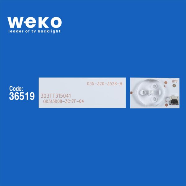 WKSET-5893 36519X3 0D315D08-ZC17F-04 303TT315041 3 ADET LED BAR (K0) - Görsel 2
