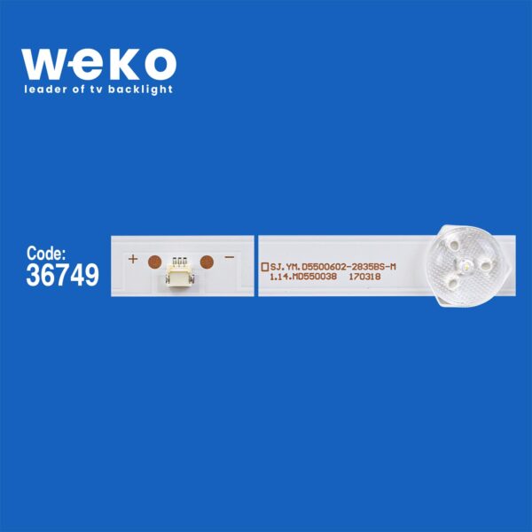 WKSET-5920 36749X5  SJ.YM.D5500602-2835BS-M 5 ADET LED BAR (K0) - Görsel 2