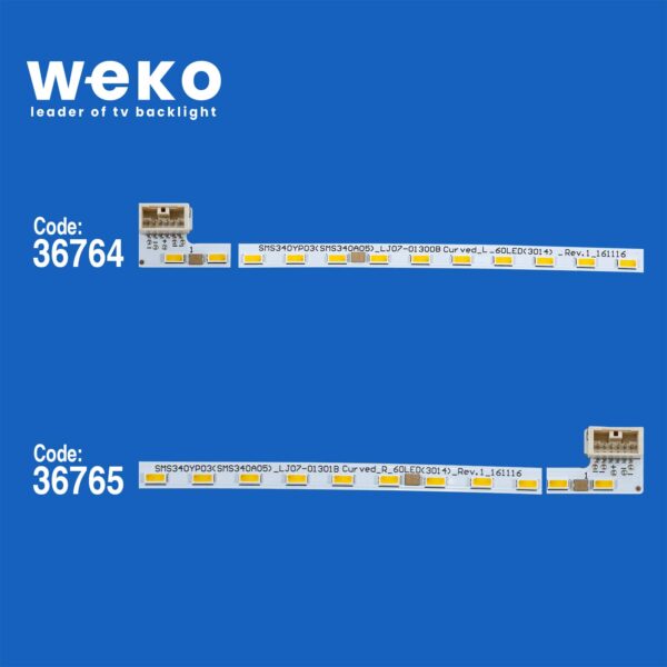 WKSET-5967 36764X1 36765X1 SMS340YP03(SMS340A05)_LJ07-01300B(301B 2 ADET LED BAR (K0) - Görsel 2