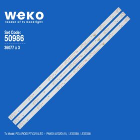WKSET-5986 36077X3 0Y32D07-ZC14F-06  303WY315038 532WY315M06 3 ADET LED BAR (K0)