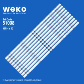 WKSET-6008 36714X10 SVH550AL2 SV550AL3_REV03_5LED_UBH+SILK_160615 10 ADET LED BAR (K0)