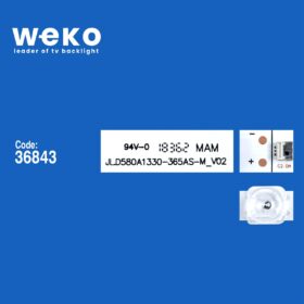 WKSET-6036 36843X5 JL.D580A1330-365AS-M_V02 5 ADET LED BAR (K0)