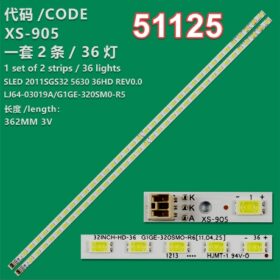 WKSET-6125 34676X2 32INCH-HD-36 - G1GE-320SM0-R6 2 ADET LED BAR (K0)