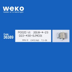 WKSET-6194 36389X3 P0020 V1 D22-430-GJMC01 3 ADET LED BAR (K0)
