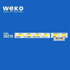 WKSET-6217 36216X2 SHARP YLS_HRN55_7020_REV2  2 ADET LED BAR (K0)