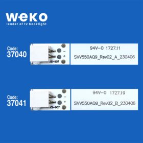 WKSET-6305 37040X6 37041X3 JL.D55061330-078AS-M_V01 /  078HS-M_V01  9 ADET LED BAR (K0)