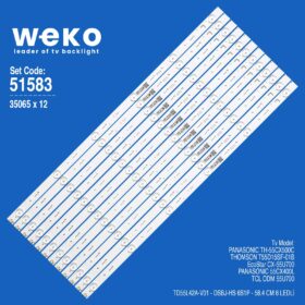 WKSET-6583 35065X12 TD55L42A-V01 12 ADET LED BAR (K0)