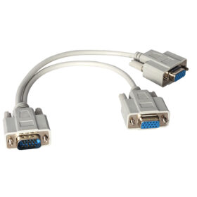 X VGA ERKEK / 2 X VGA DİŞİ 30 CM VGA ÇATAL KABLO * PLATOON PL-7275 (K0)
