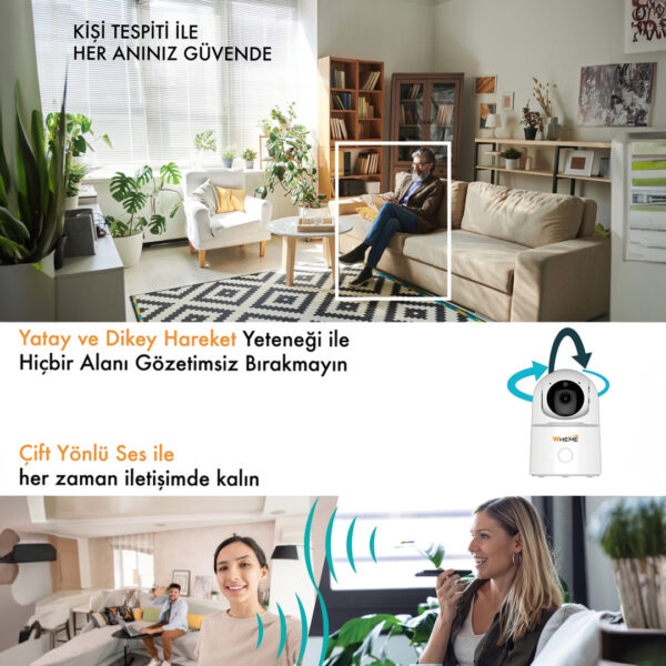 YAPAY ZEKA DESTEKLİ 2 MP GECE GÖRÜŞLÜ DOME KAMERA (K0) - Görsel 4