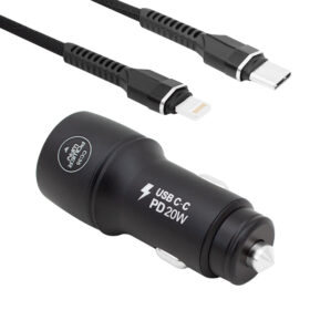 YENİ NESİL USB-C (IPHONE TO TYPE-C) ARAÇ ŞARJ SETİ (PD18W) (K0)