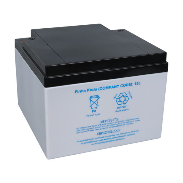 YOKOHAMA YH-1226 12 VOLT - 26 AMPER KURU AKÜ (165 X 176 X 125 MM) (K0) - Görsel 3