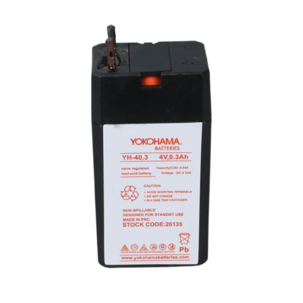 YOKOHAMA YH-40.3 4 VOLT - 0.3 AMPER KURU AKÜ (K0) - Görsel 3