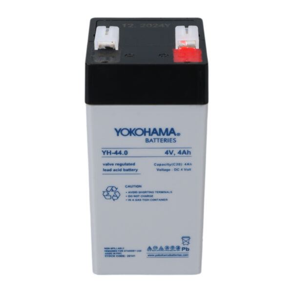 YOKOHAMA YH-44.0 4 VOLT - 4 AMPER DİK KURU AKÜ (46 X 46 X 100 MM) (K0)