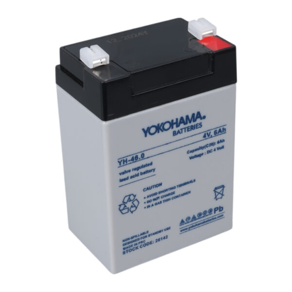 YOKOHAMA YH-46.0 4 VOLT - 6 AMPER KURU AKÜ (68 X 45 X 95 MM) (K0) - Görsel 4