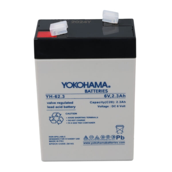 YOKOHAMA YH-62.3 6 VOLT - 2.3 AMPER AKÜ (101 X 66 X 33 MM) (K0) - Görsel 2