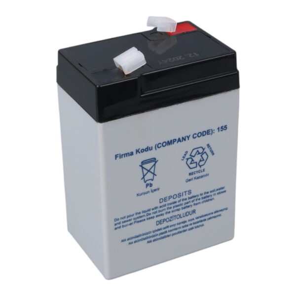 YOKOHAMA YH-64.0 6 VOLT - 4 AMPER IŞILDAK AKÜSÜ (70 X 48 X 101 MM) (K0) - Görsel 2