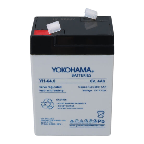 YOKOHAMA YH-64.0 6 VOLT - 4 AMPER IŞILDAK AKÜSÜ (70 X 48 X 101 MM) (K0) - Görsel 3