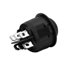 YUVARLAK ANAHTAR ON-OFF-ON 6P SİYAH (IC-134-6) (K0)
