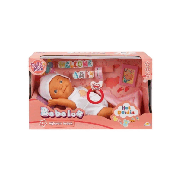 Çocuk 1030101 Sunman, Bebelou Hoşgeldin Sesli Ağlayan Bebek 30 Cm - Görsel 2