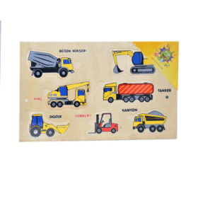 Çocuk 109 Woodoy Yapboz İş Makineleri